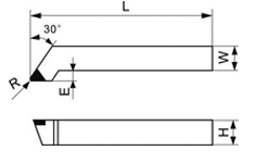 PCD الحز إدراج HG02