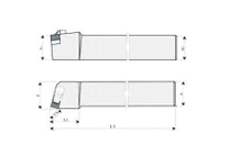 75°tool holder for square solid CBN insert