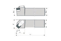 45°tool holder for square solid CBN insert